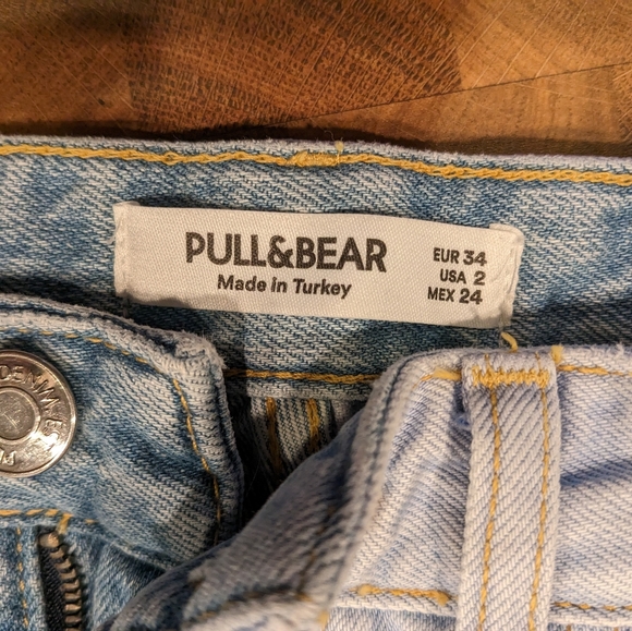 Pull & Bear split tone straight leg jeans - Picture 3 of 4
